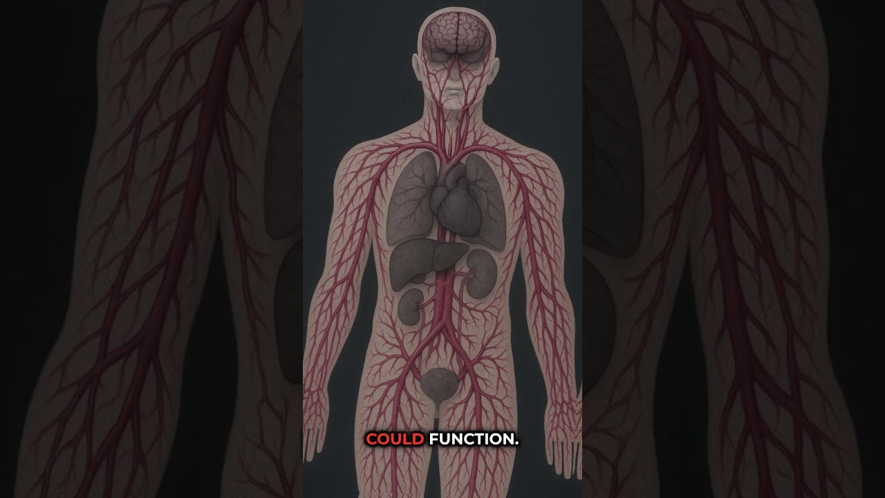 Incredible Length of Your Blood Vessels #ai #aivisualization #funfacts #viralvideo