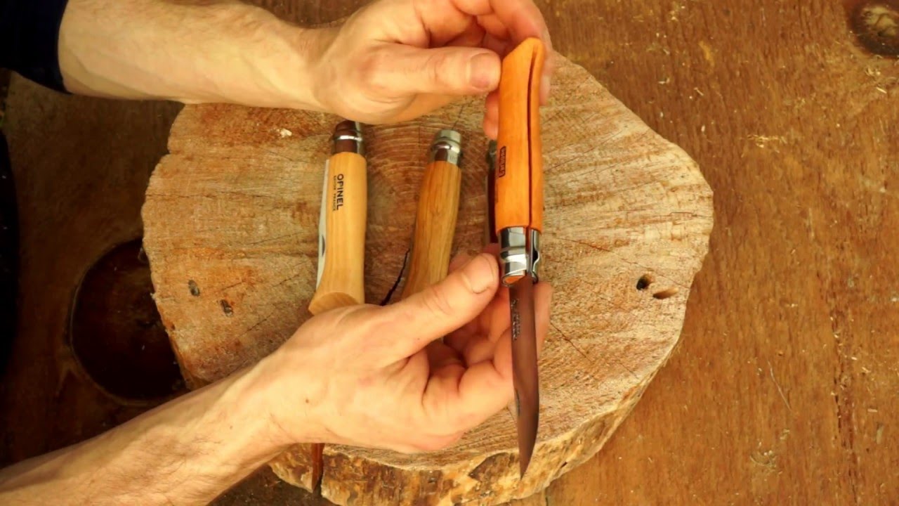 Opinel 8 Overview - Beech, Oak and Walnut