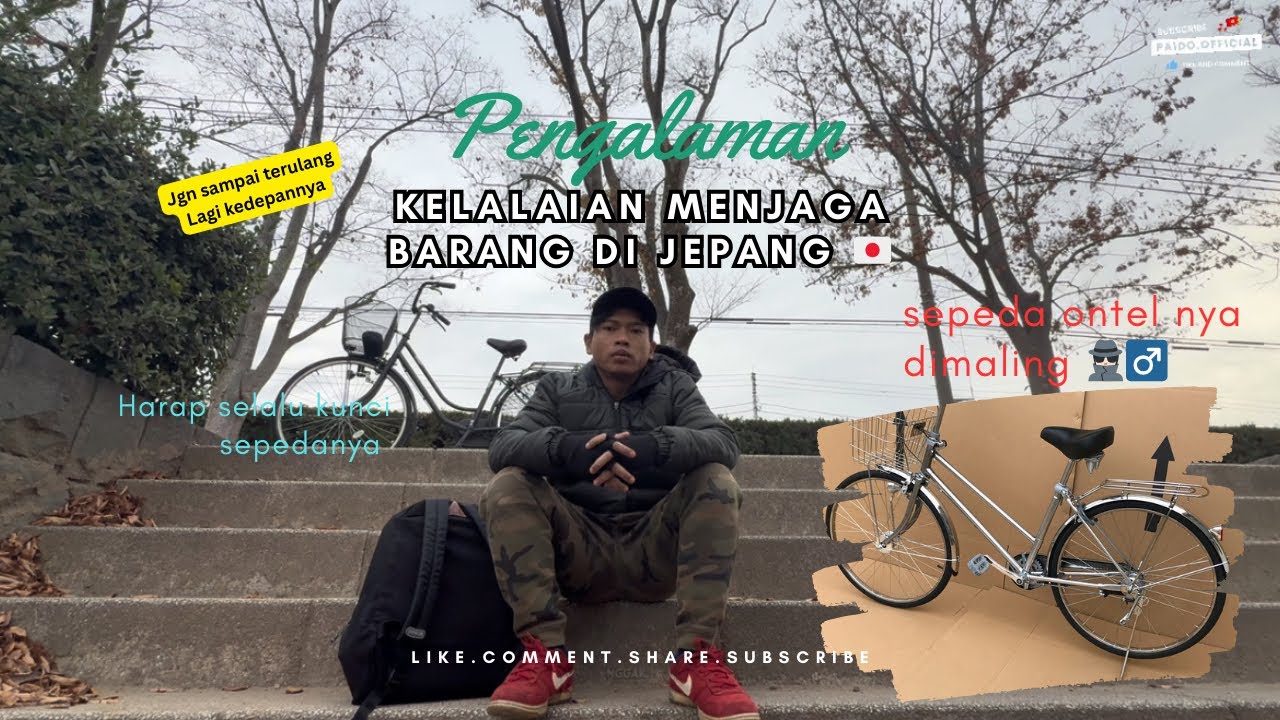 Sepeda Aku Hilang di Jepang❗️😭Pengalaman Pahit yang Nggak Akan Kulupa | jgn lupa kunci 🔑 #views #fyp