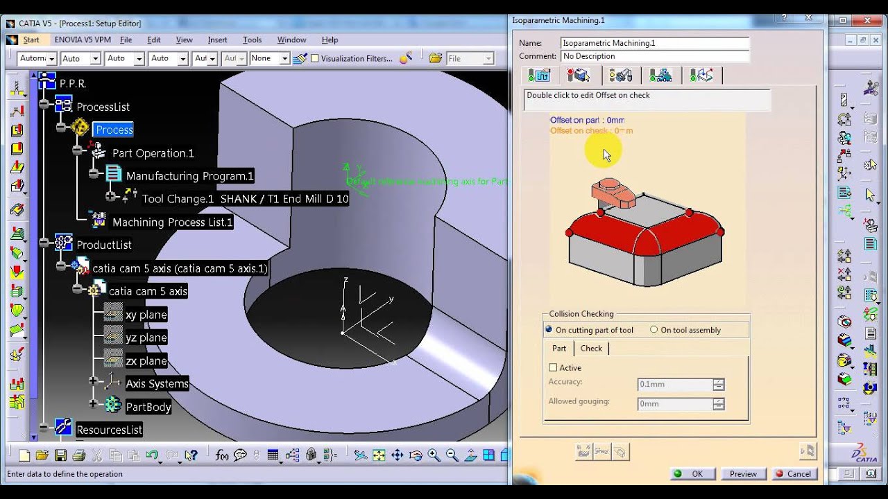 Mullti axis catia tutorial