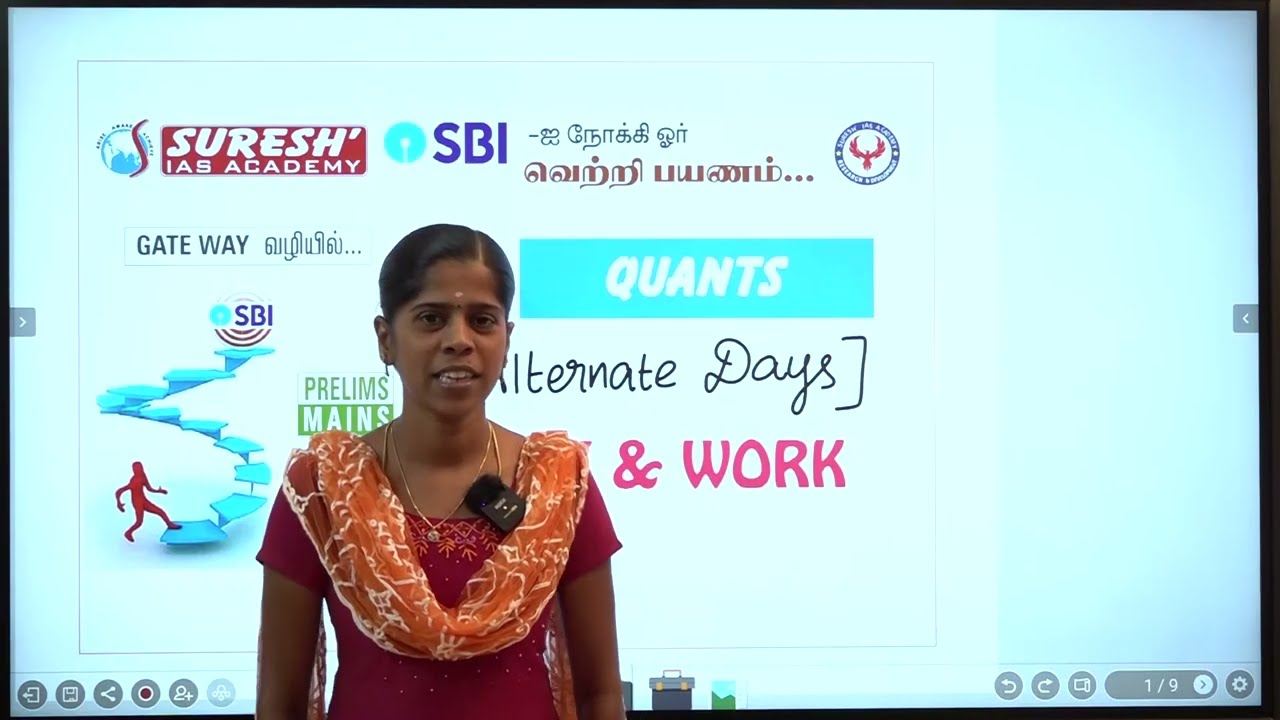 QUANTS - TIME & WORK - ALTERNATE DAYS MODEL| Suresh IAS Academy