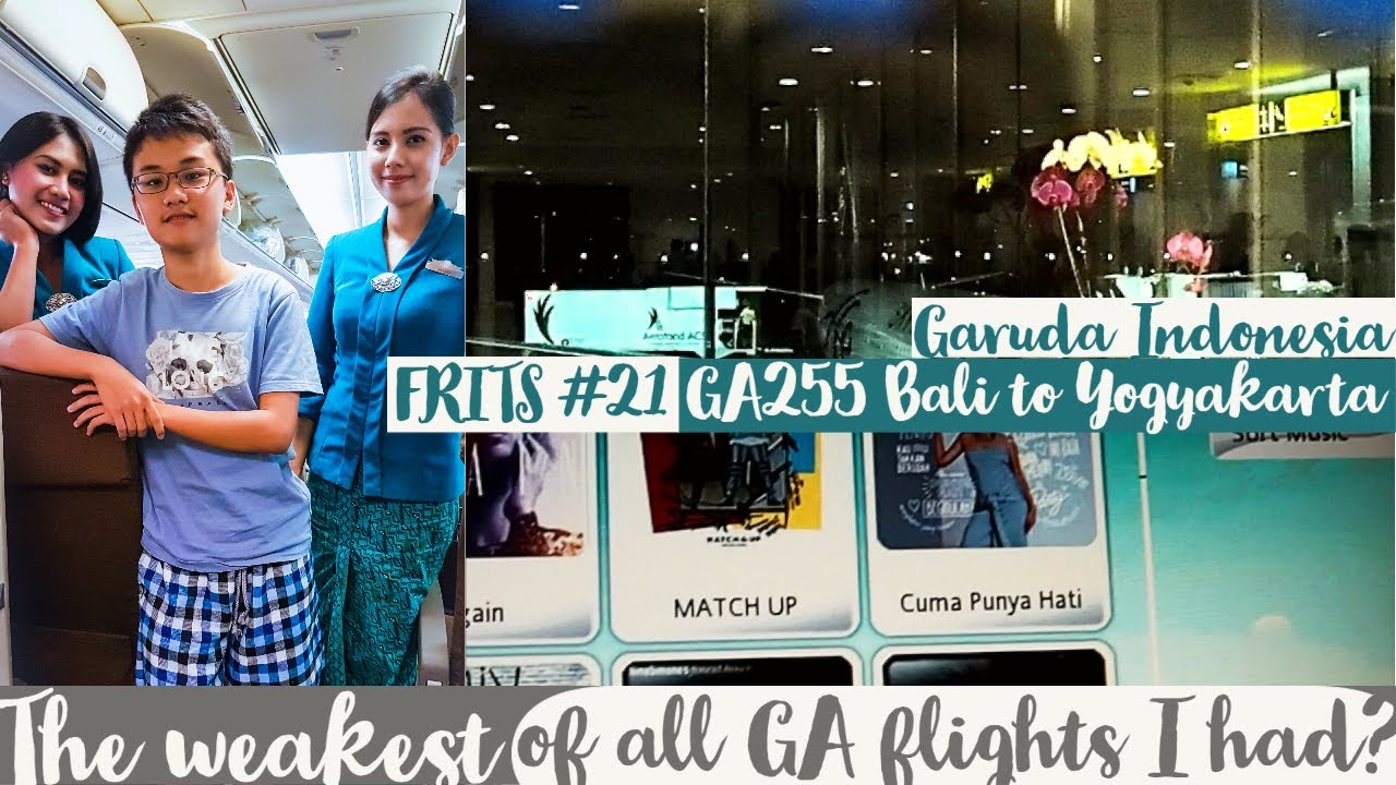 (FRITS #21) Garuda Indonesia Economy Class Flight Experience: GA255 Bali to Yogyakarta JOG