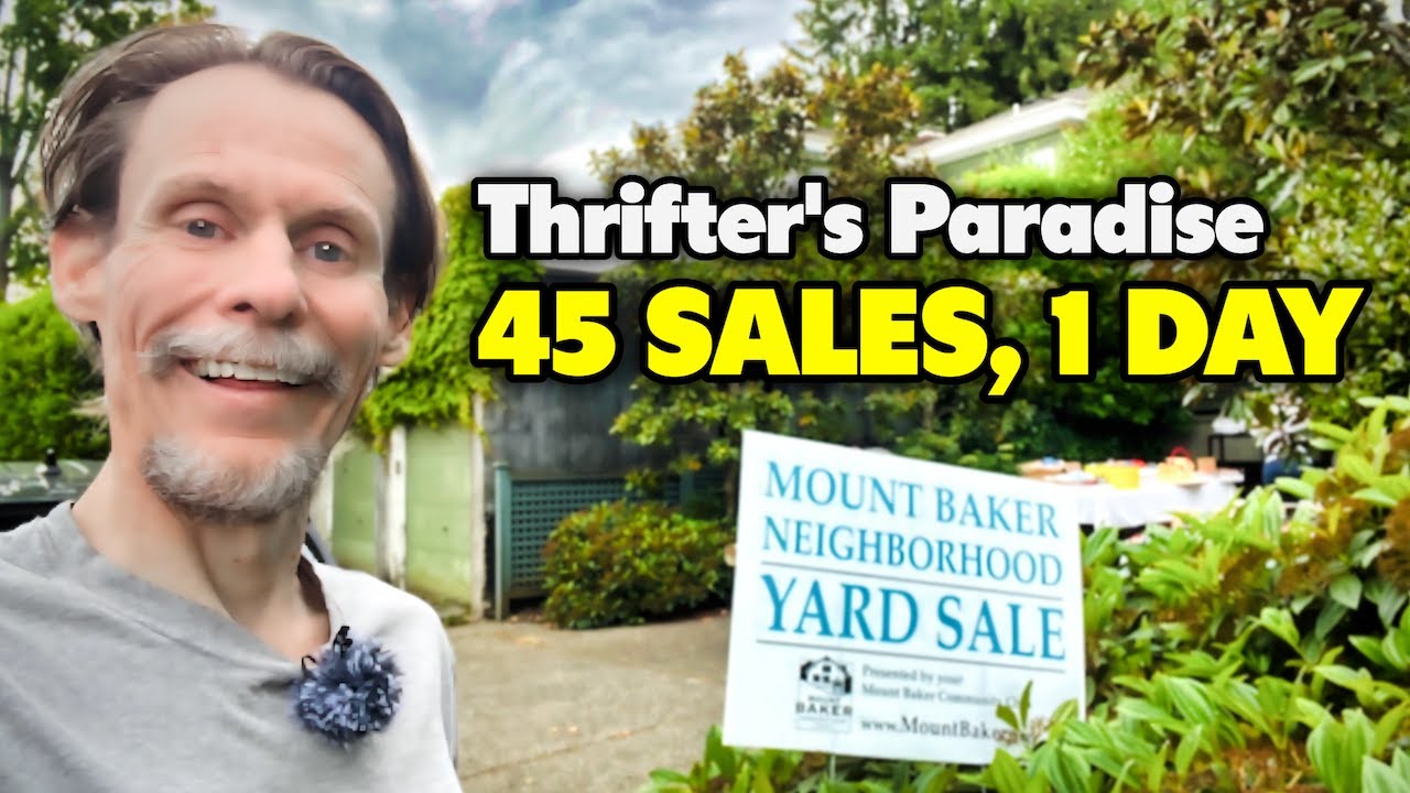 Thrifting Dreams Come True! Shopping 45 Yard Sales in One Day!