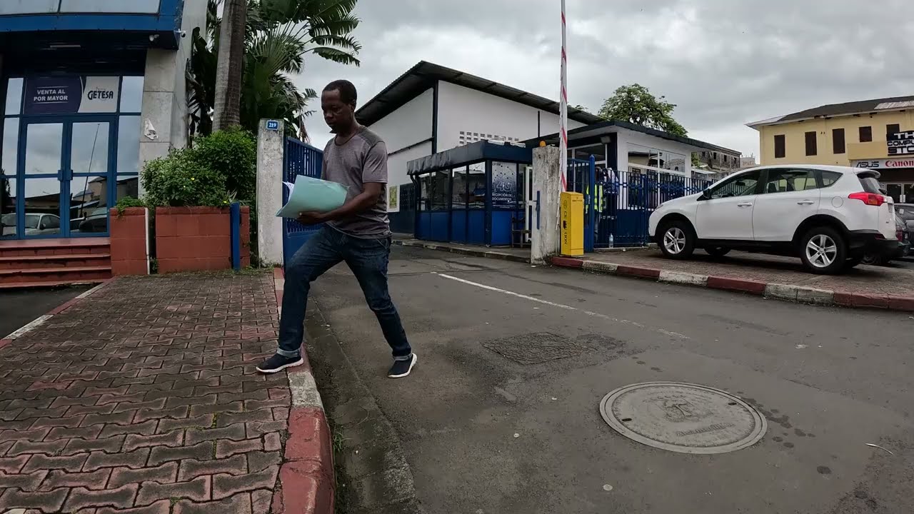 Walk around a street in Malabo, Equatorial Guinea
