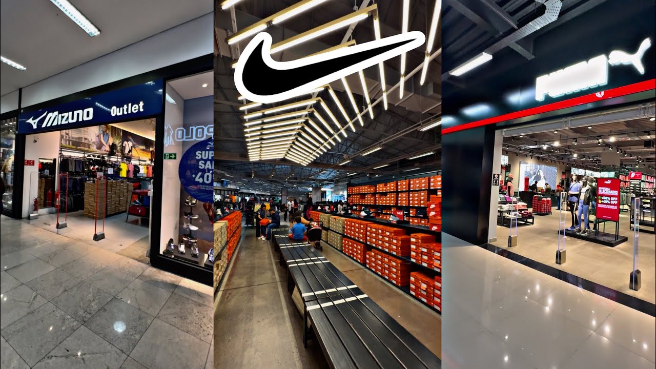 OUTLET BARATO Nike, outlet mizuno, adidas, puma - fui as compras nas outlets