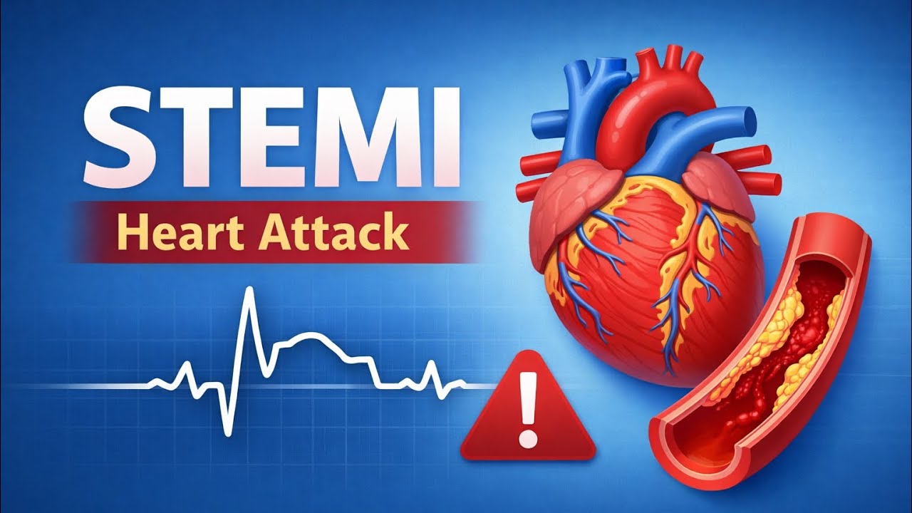 STEMI Explained Simply | ST Elevation Myocardial Infarction on ECG