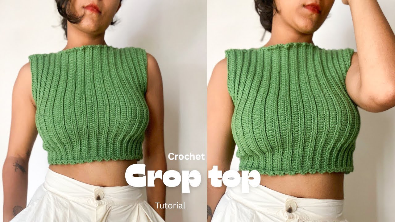 Easy Crochet Crop Top DIY Tutorial Beginner Friendly