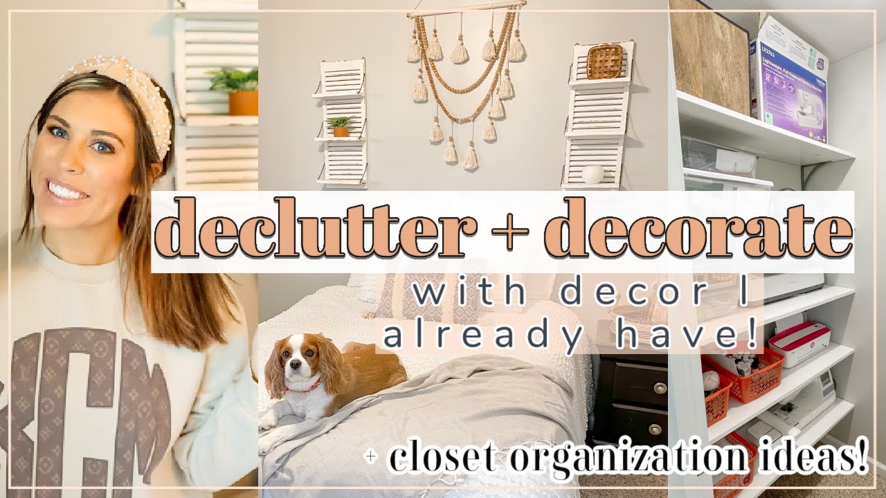 DECLUTTER AND ORGANIZE WITH ME | AFFORDABLE HOME DECORATING IDEAS | EXTREME ROOM TRANSFORMATION