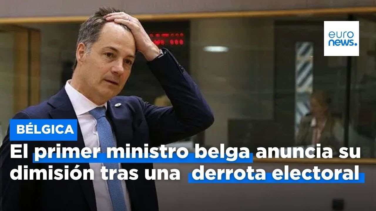El primer ministro belga De Croo presenta su dimisión al rey tras una dura derrota electoral