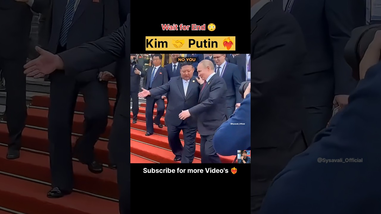Putin & Kim Jong Un Real 😎Friends in Action 😳 #kimjongun #putin #shorts #explore