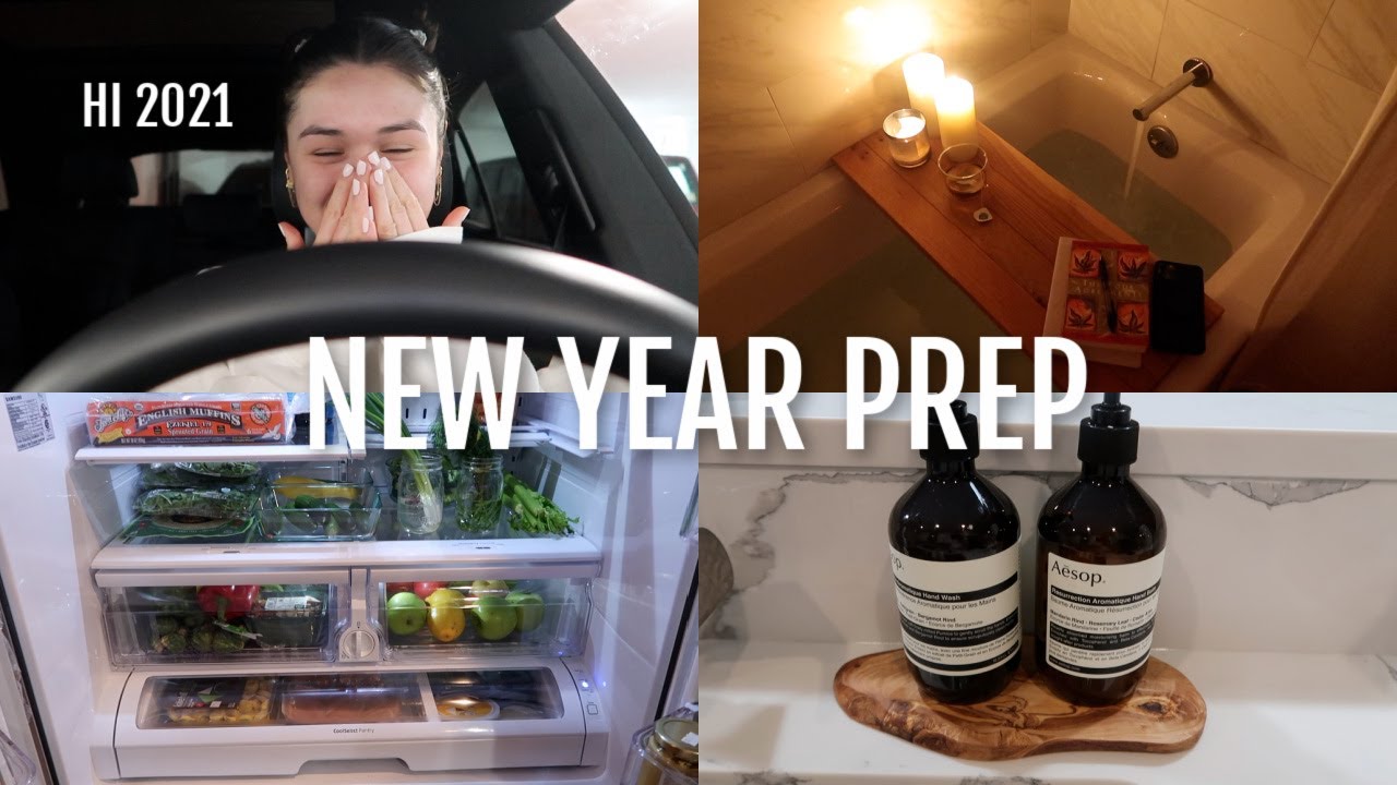 VLOG: getting ready for the new year! working out, setting goals, grocery haul