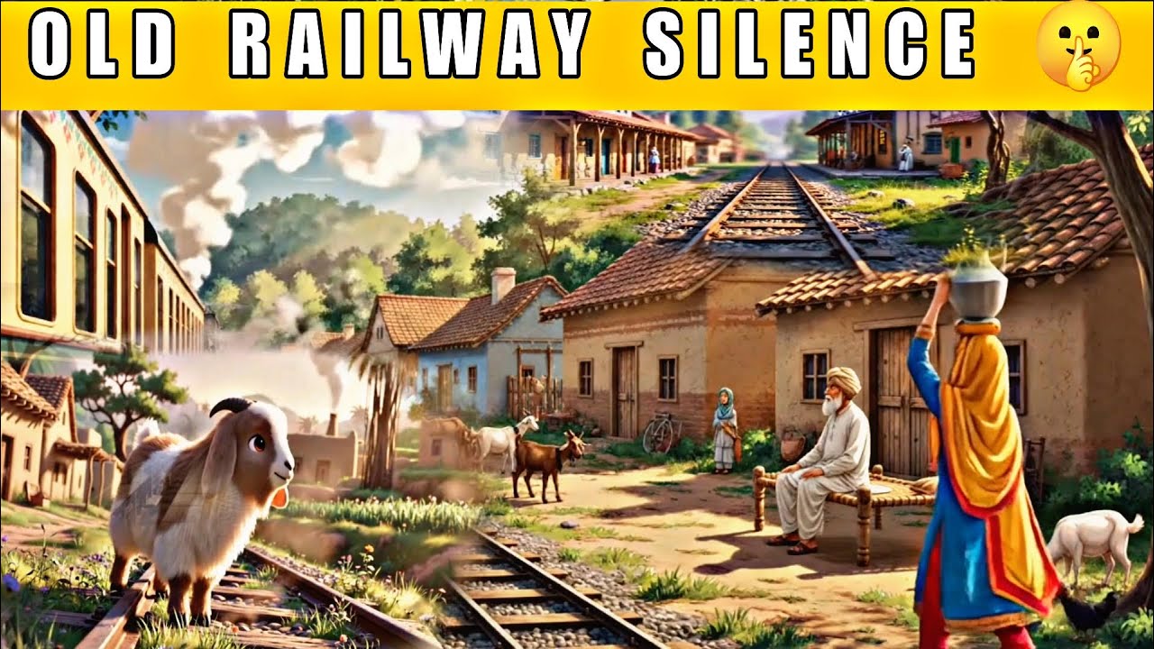 Old Railway Village at Night 🌙 | Cozy Ghibli ASMR | Deep Sleep & Calm Mind