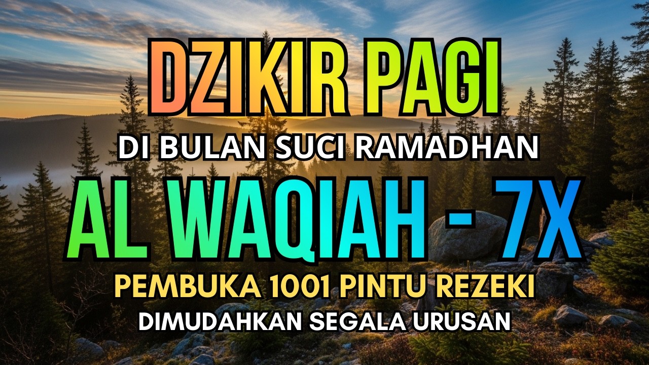 🌅 RAHASIA PAGI SUKSES! Dzikir Pagi Al Waqiah Pembuka Rezeki