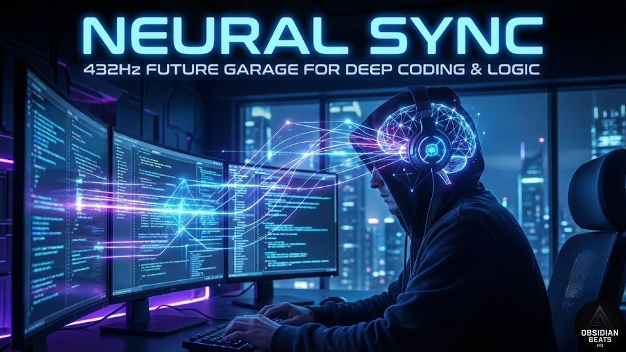 Neural Sync | 432Hz Future Garage for Deep Coding & Logic (Obsidian Beats)