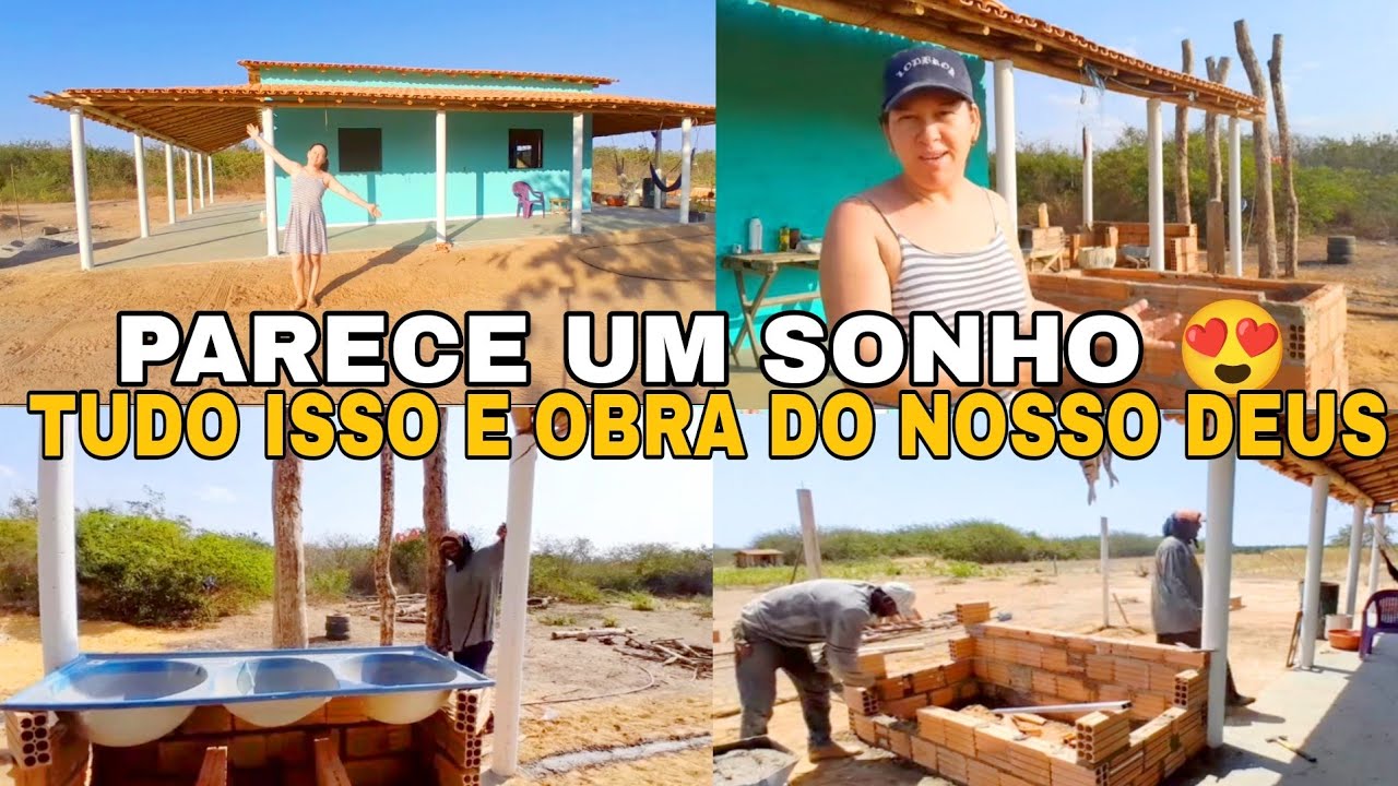 COMEÇAMOS a fazer o fogão a lenha 🙌 e instalar Tanque *graças adeus 🙏*