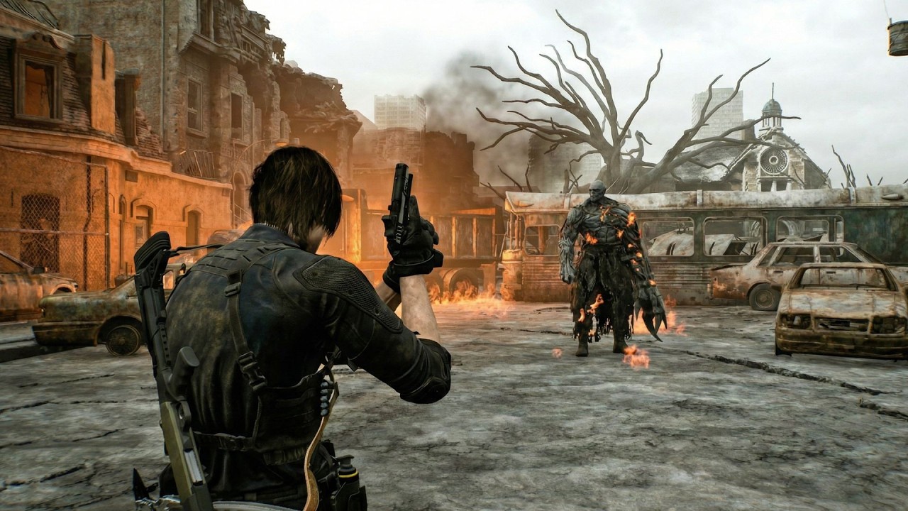 Resident Evil 9 Requiem - (PS5 Pro) Mr. X  Vs Leon Boss Fight