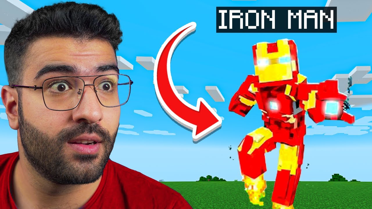 ماين كرافت ولكن انا ايرون مان !!