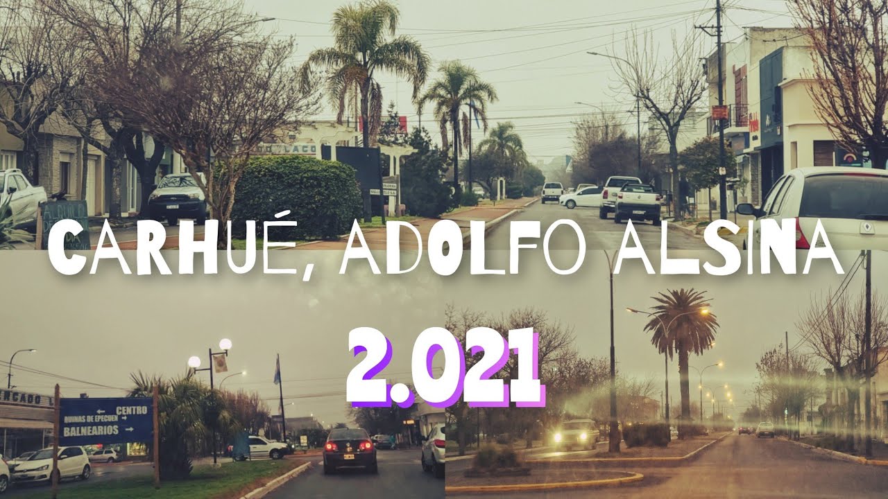 Tour por la Ciudad de Carhu&eacute; en auto sobre las principales calles. (Verano 2021). #carhue #epecuen