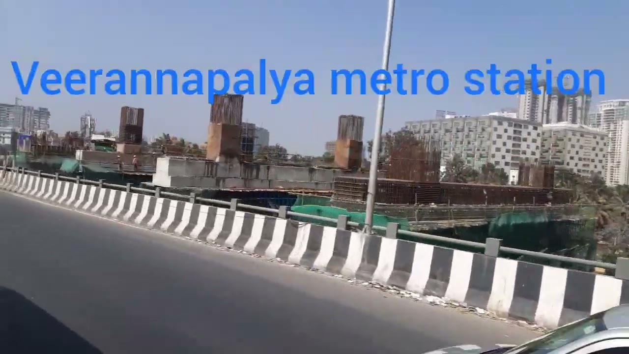 Namma Metro Bule line Hebbal to Kasturi Nagar construction video part 1