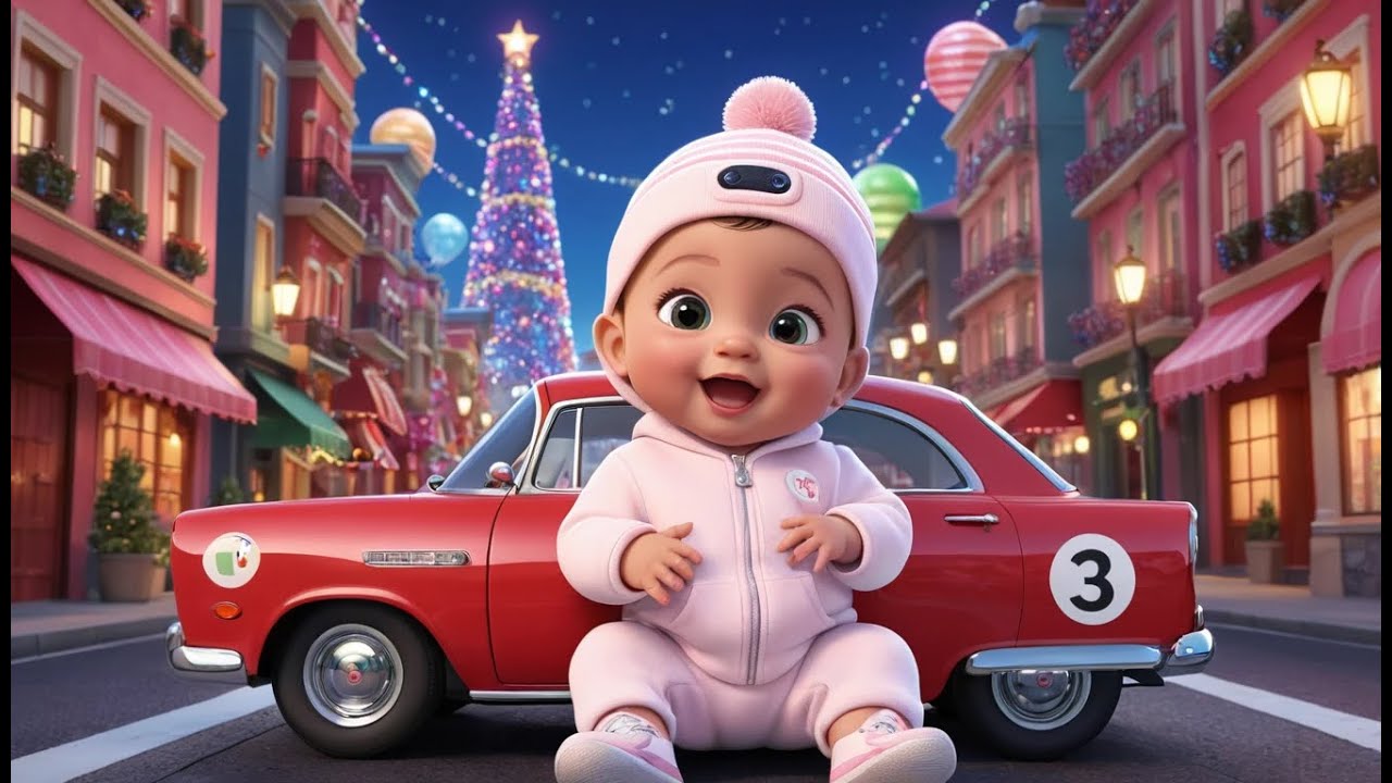 Red Car’s New Year City Ride | Fun New Year Song for Toddlers & Preschoolers