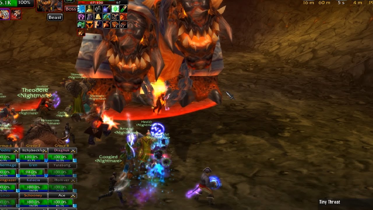 Molten Core full clear, Mage POV 30 March 2023 - (Whitemane WoW Classic Era)