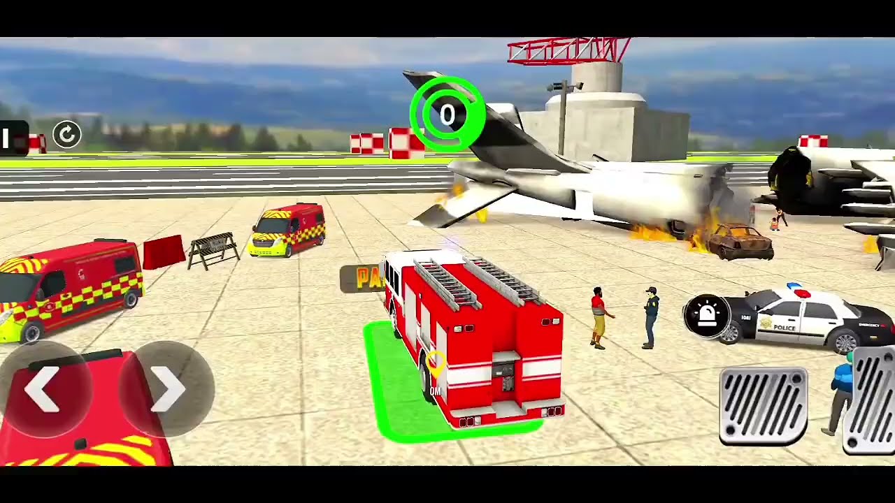 Fire Truck City Rescue Simulator - 911 US Emergency Ambulance Driving 3D : Android Gameplay