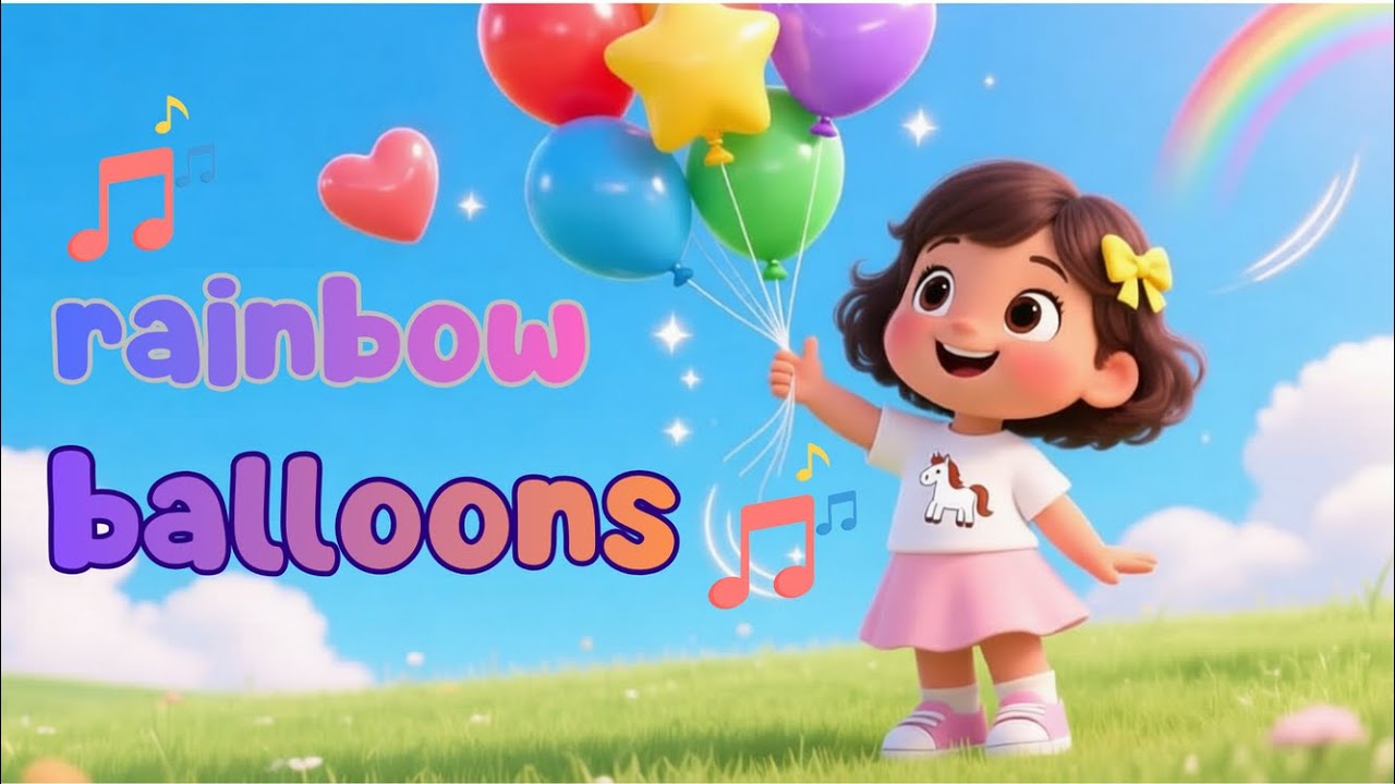 Piosenka o tęczowych balonach 🎶 Kolory i uczucia dla dzieci
