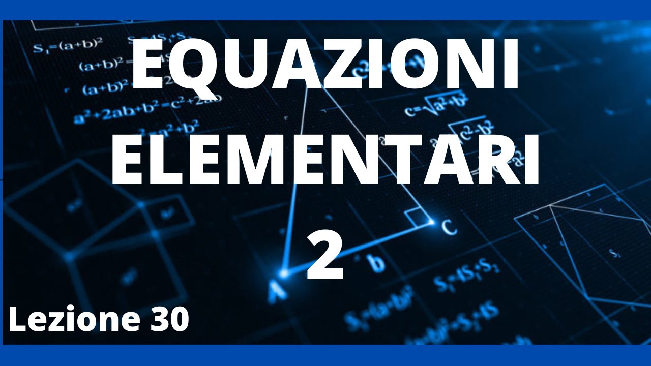 Equazioni goniometriche elementari parte 2