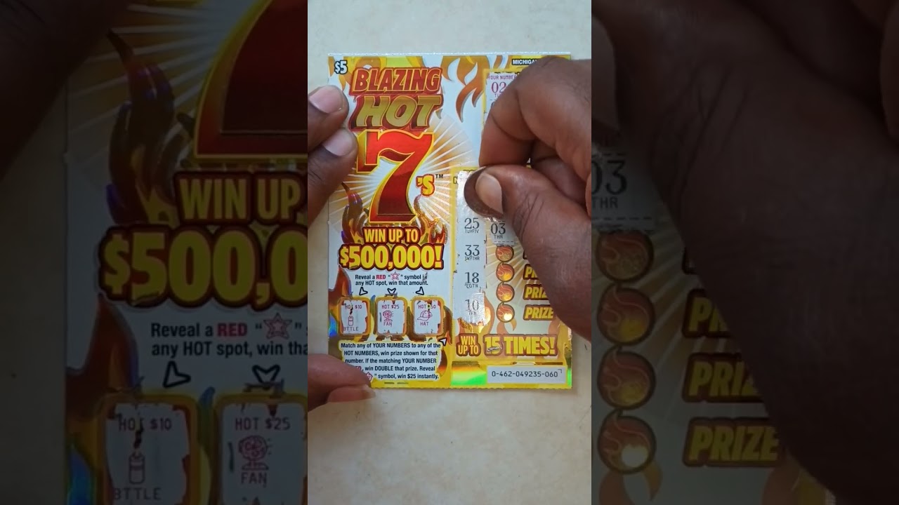 BLAZING HOT 7's🔥 YES 😂 found a match! #michiganlottery #lotterytickets  #winner #money #crazy