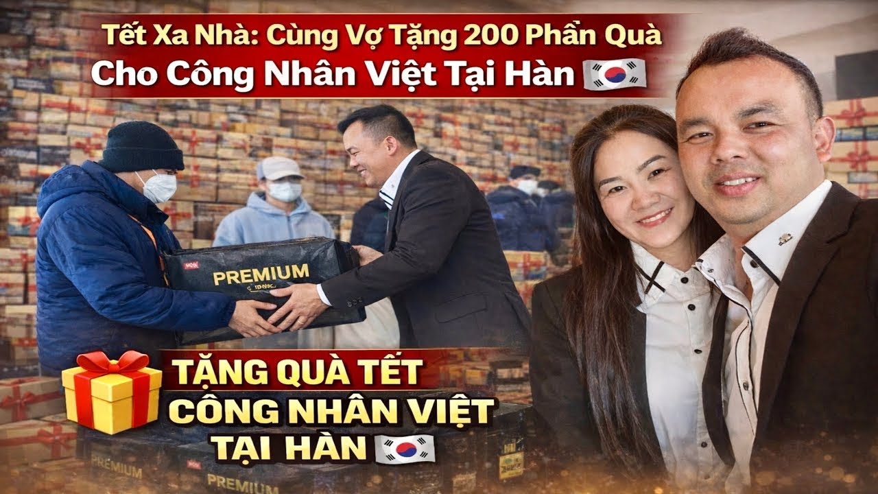 🎉Tết Xa Nhà: Cùng Vợ Tặng 200 Phần Quà Cho Công Nhân Việt Tại Hàn 🇰🇷| Thành Công korea 