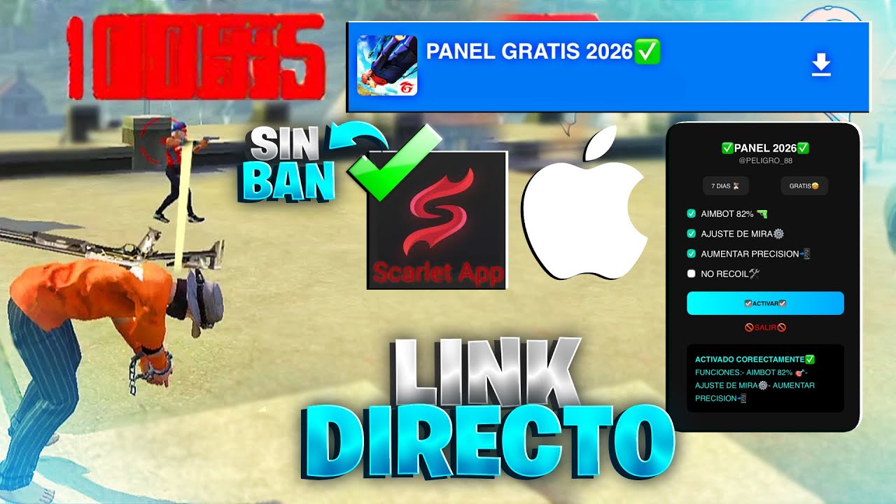 PANEL GRATIS PARA IPHONE EN LA NUEVA ACTUALIZACI&Oacute;N ✅ 100% ANTIBAN 🔫  FREE FIRE 2026