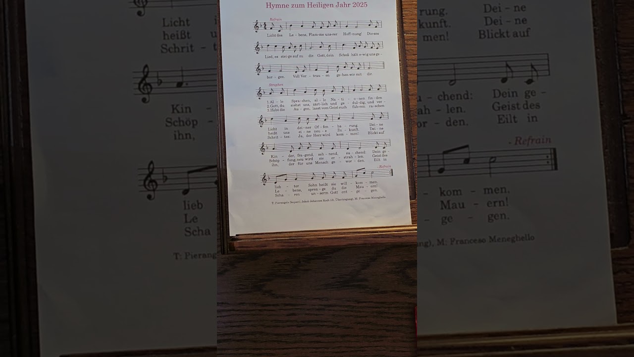 Licht des Lebens, Flamme unsrer Hoffnung (Heilig-Jahr-Hymne 2025)