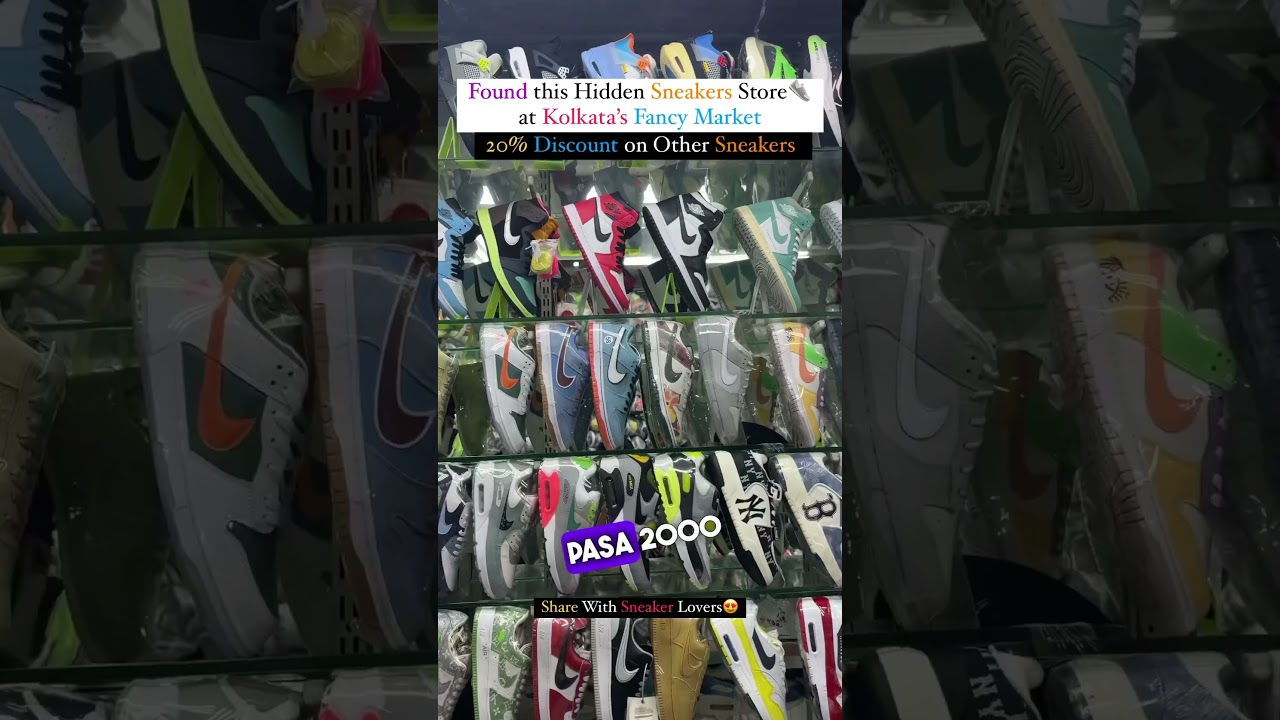 700₹ me Nike Airforce Kolkata ke Fancy Market Me Sneaker Factory #Nike #airforce #Sale #Kolkata