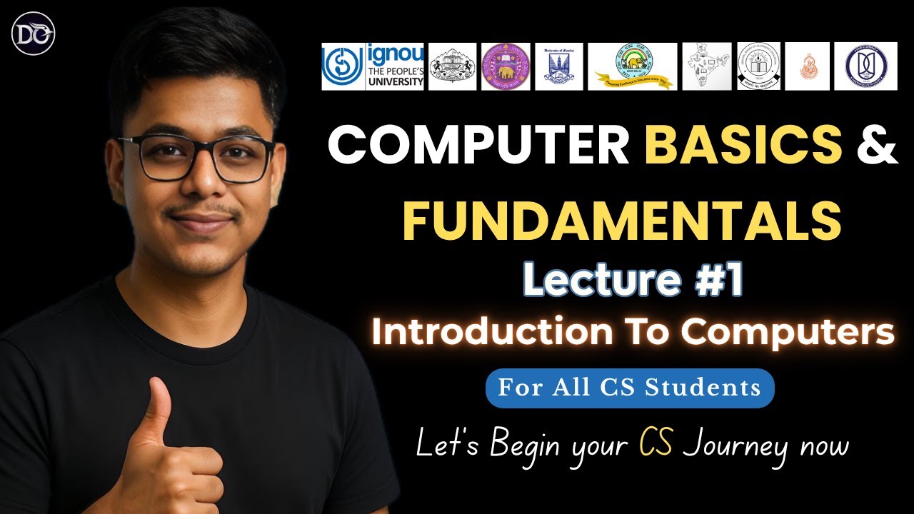 Introduction to Computers | Computer Fundamentals & Basics Full Course | Lecture 1 #ComputerScience