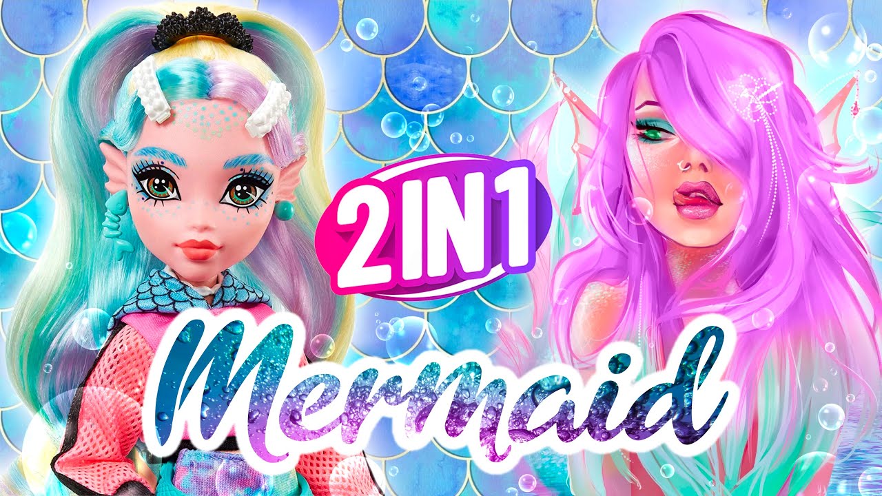 I MADE A CONVERTIBLE MERMAID! / New Lagoona Blue Monster High Doll Repaint by Poppen Atelier #art