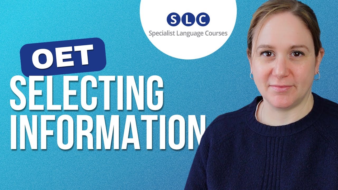 OET Writing: How to Select Information for Healthcare Professionals