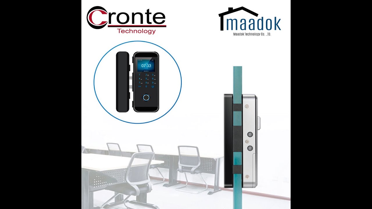 Cerradura inteligente smart puerta de vidrio maa-s700 instalación y configuración