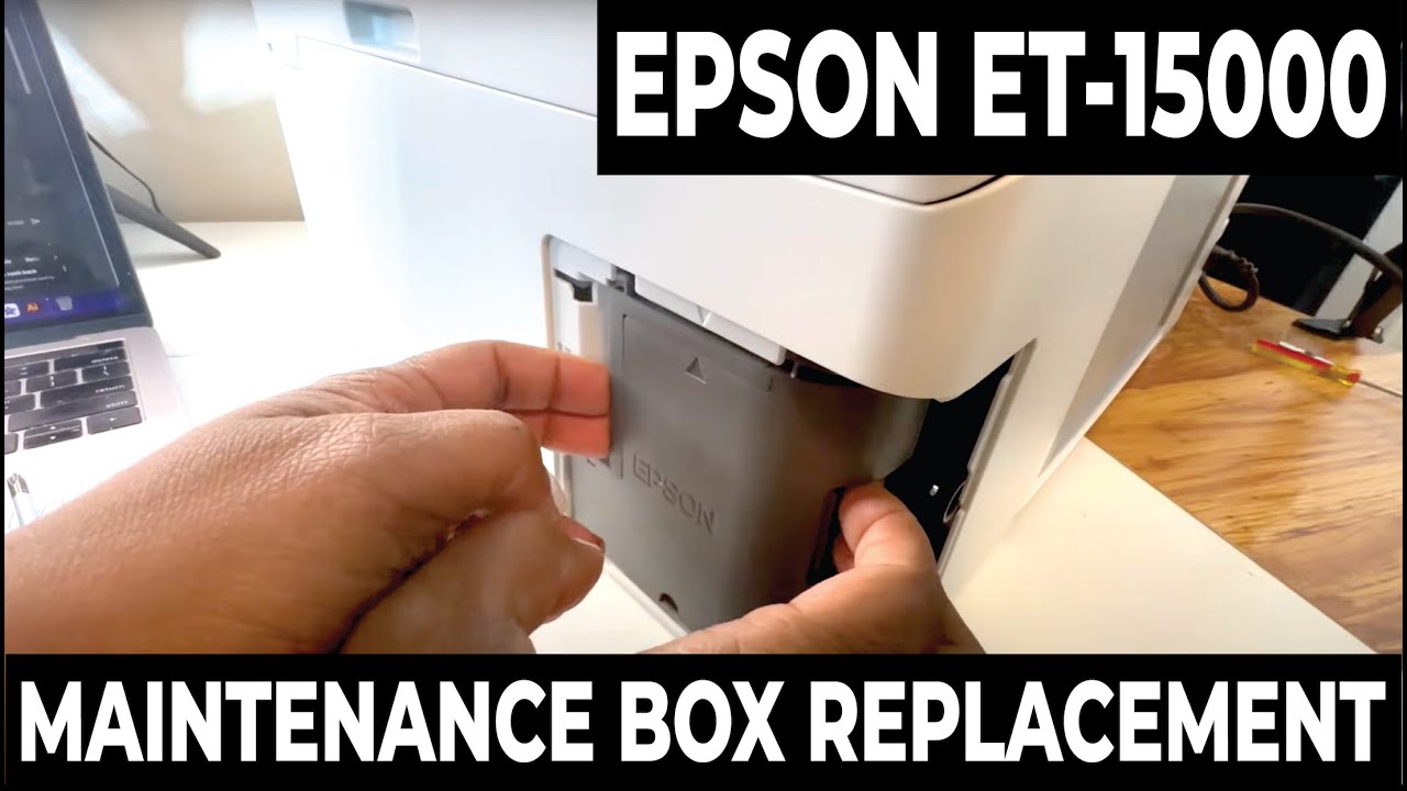 HOW TO REPLACE MAINTENANCE BOX TANK | EPSON ET-15000 SUBLIMATION PRINTER