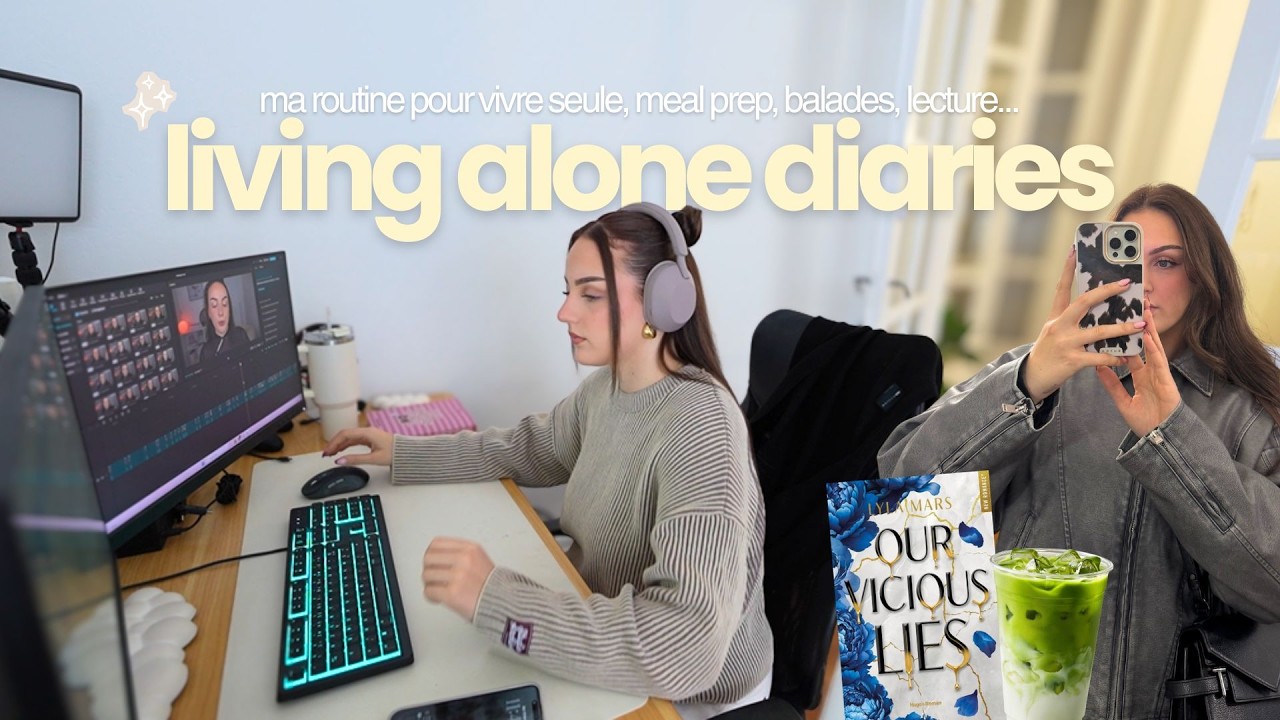 UNE JOURNÉE DANS MA VIE (ma routine pour vivre seule, meal prep, balades, lecture...)