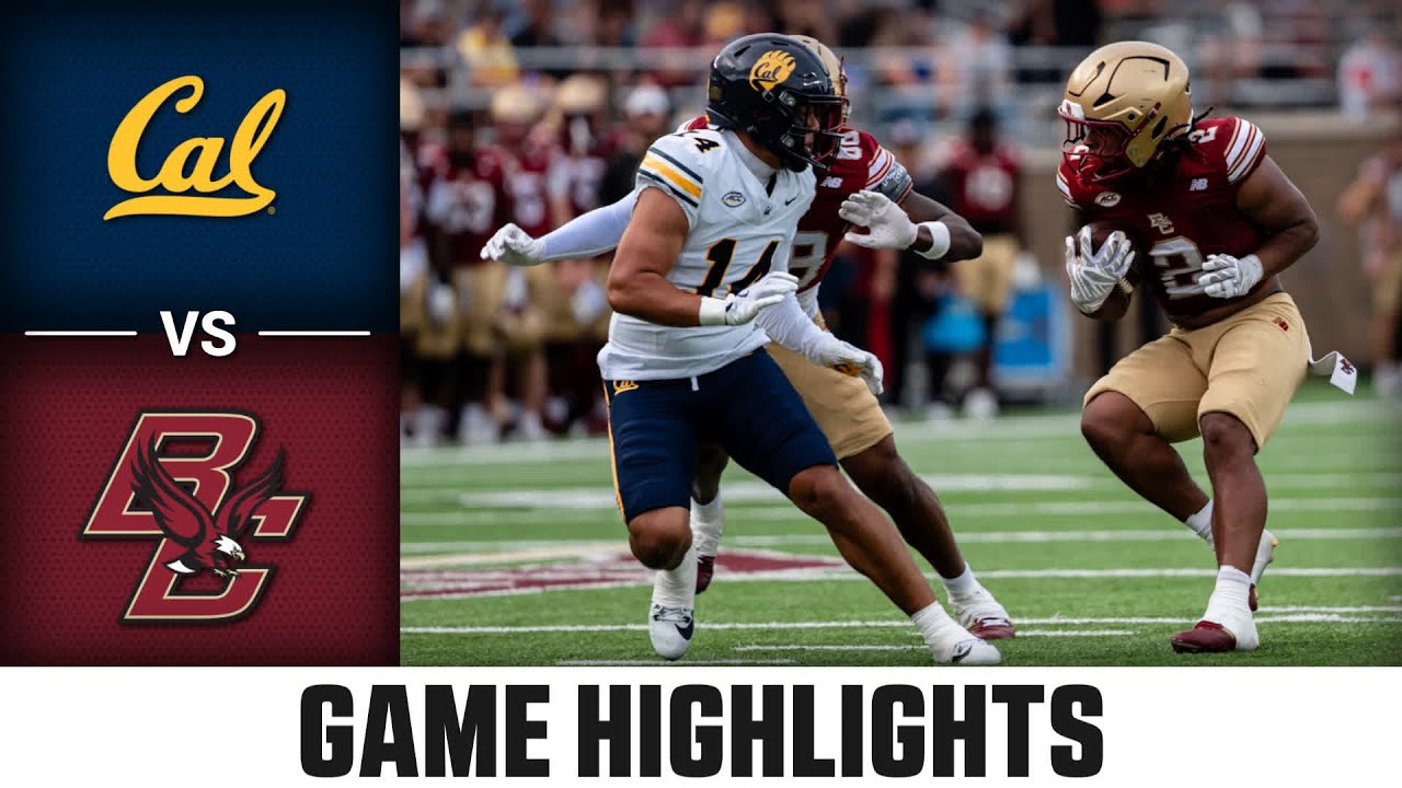 Cal vs Boston College Game Highlights | 2025 ACC Football