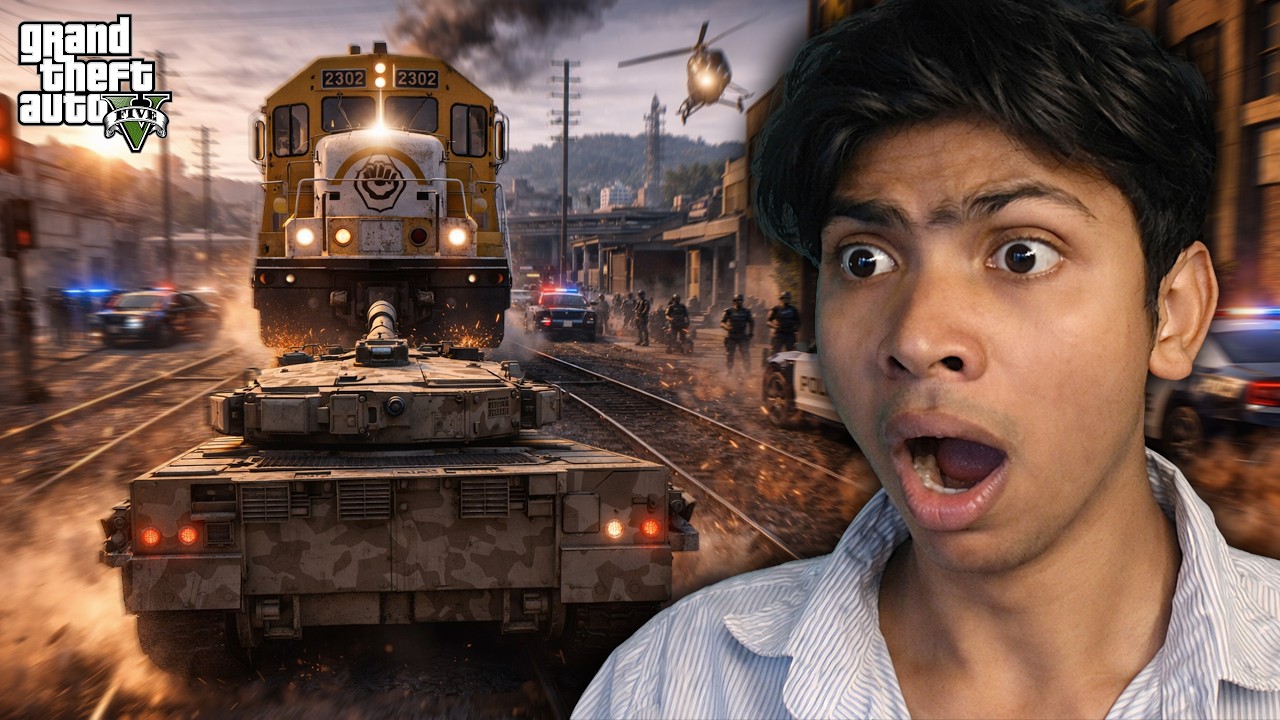 🔴GTA V LIVE | TRAIN HIJACK AND CHAOS😱 #gta #shorts #live #gta5