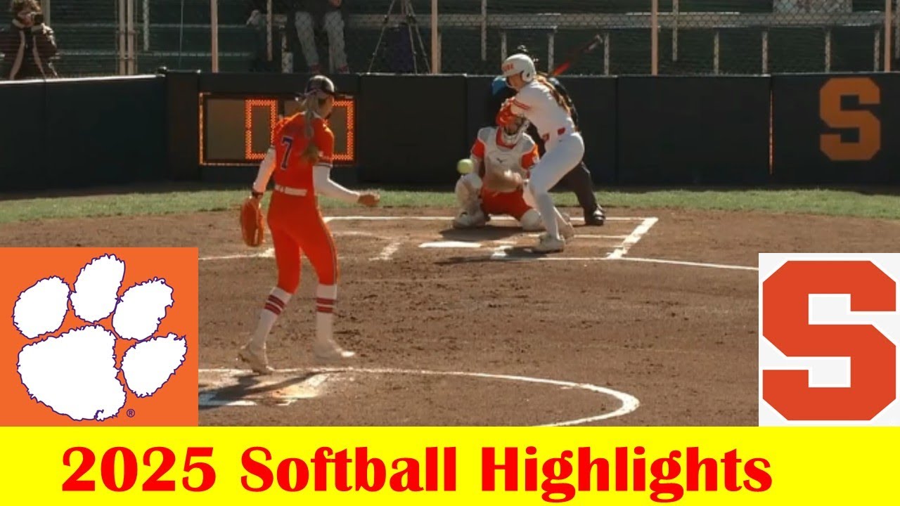 Clemson vs Syracuse Softball Game Highlights 3 21 2025