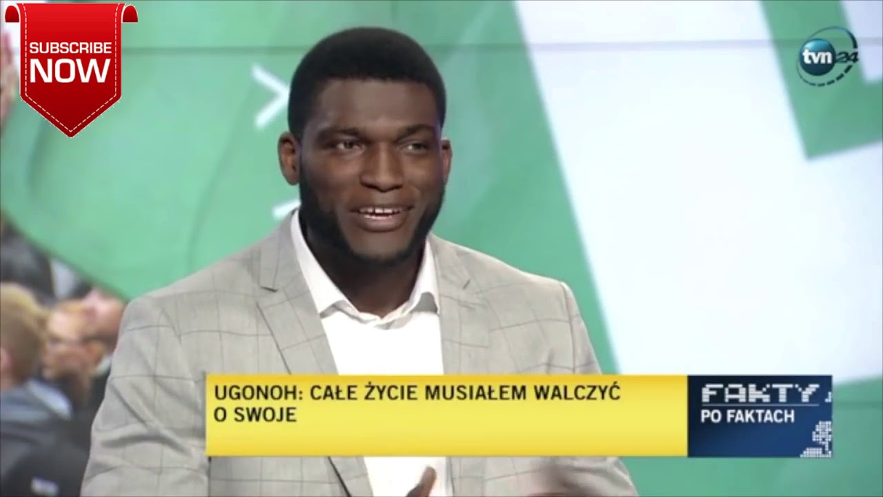 Black Polish boxer Izu Ugonoh obliterates left wing Polish journalist multiple times