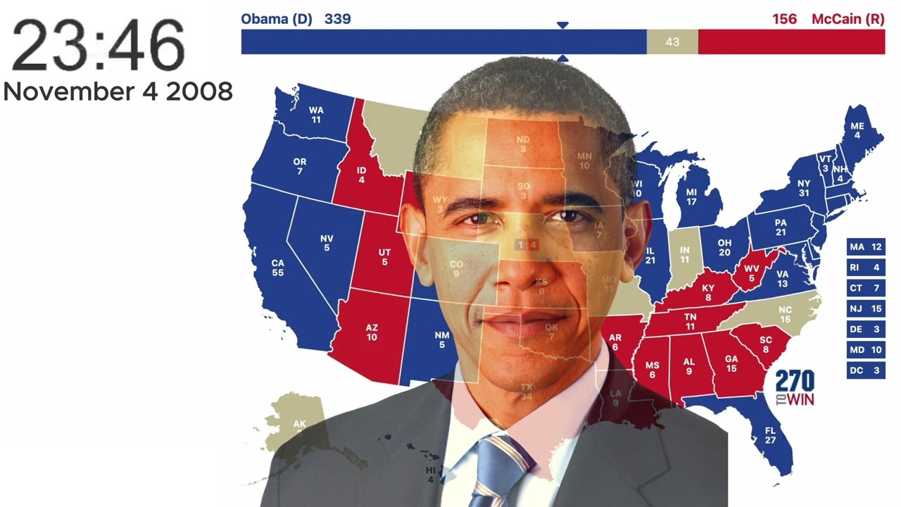 2008 Election Timelapse