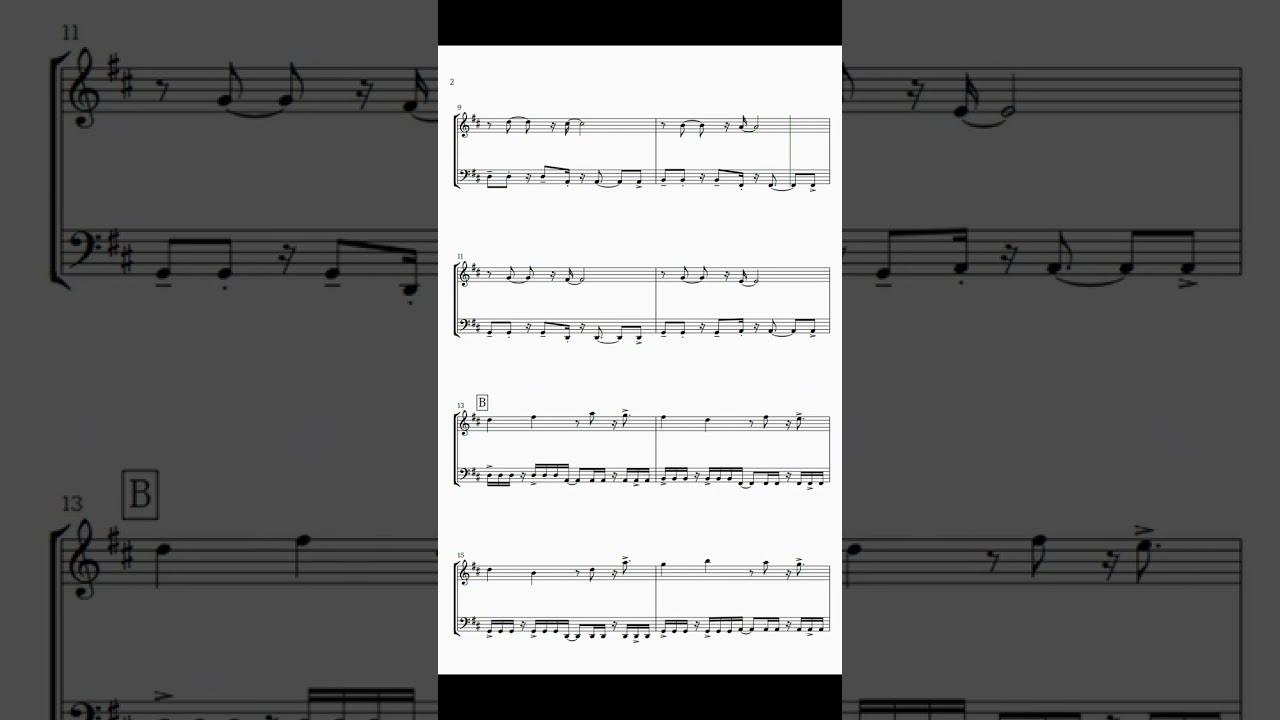 Canon (Pop Style) - for Flute and Bassoon | SHEET MUSIC