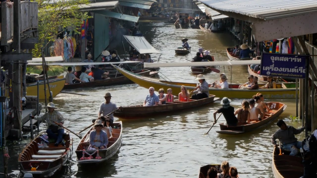 Shop by Boat! Thailand Floating Market