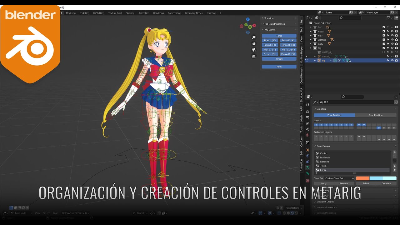 12 - Organización y Creación de User Interface en Metarig