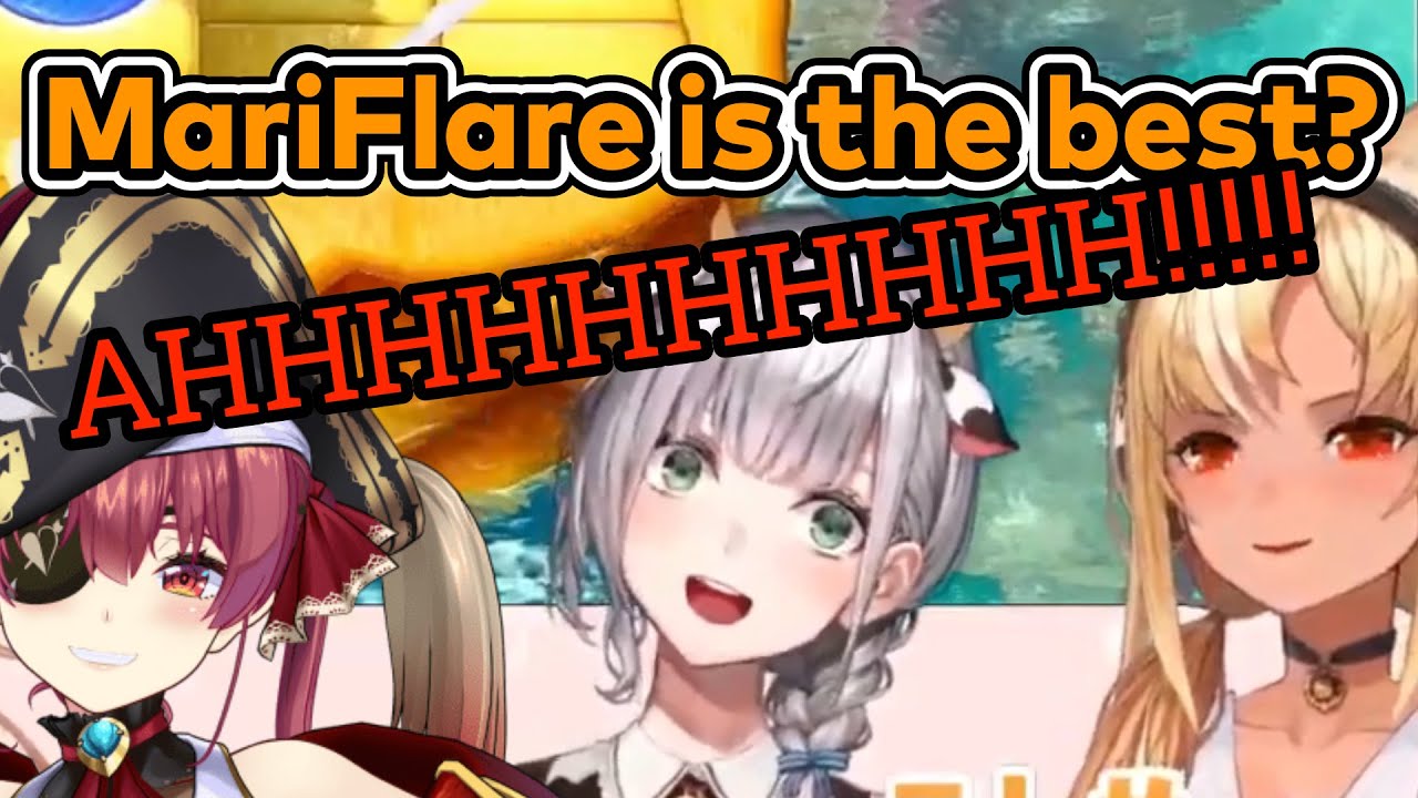 [Eng Sub] Noel's Brain is Destroyed by Marine and Flare on Mario Party (Noel/Marine/Flare/Coco)