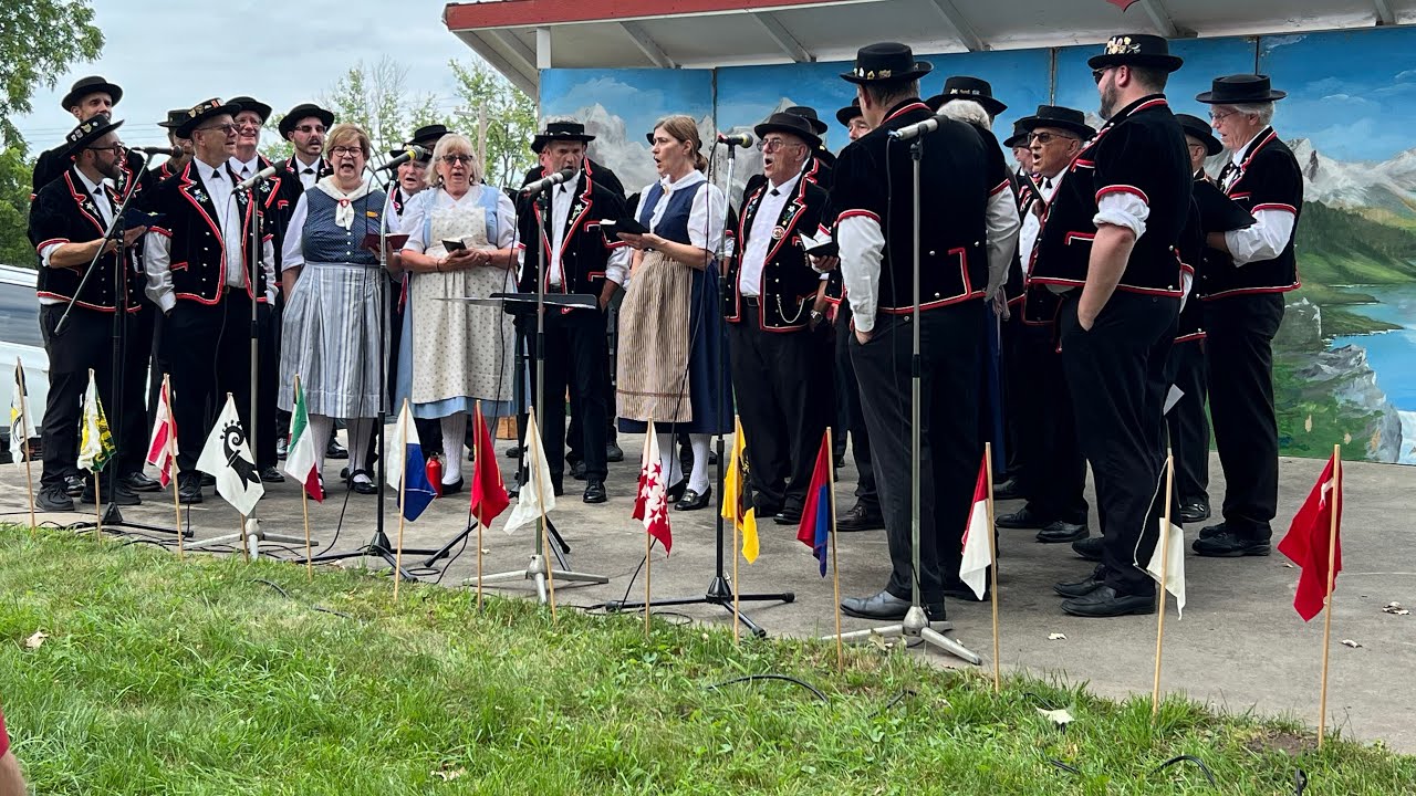 Volksfest (Folksfest) in New Glarus for Swiss National Day