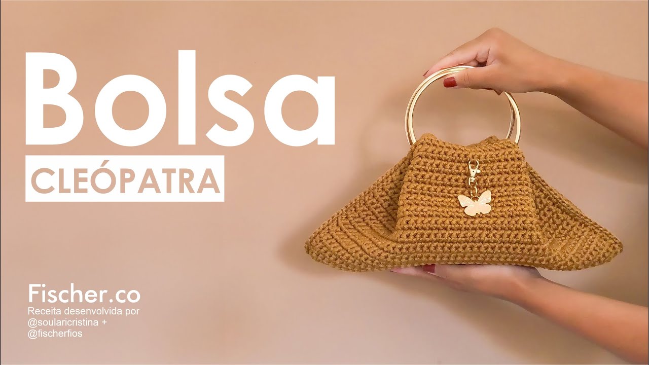Bolsa Cleópatra em crochê com Fio Poli da Fischer (por Lari Cristina)